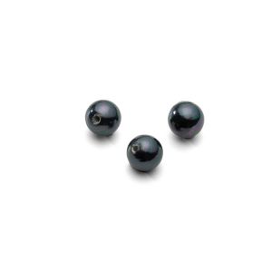 Rond perles naturelles noir 6 mm 2H, GAVBARI PEARLS