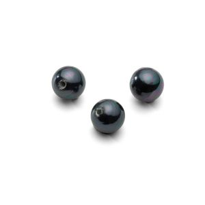 Rond perles naturelles noir 8 mm 1H, GAVBARI PEARLS