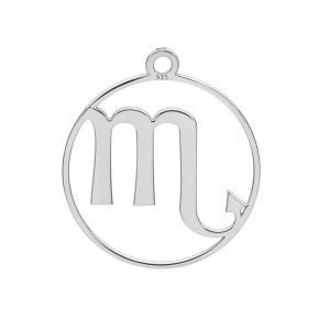 Scorpion pendentif zodiaque argent 925, LKM-3055 - 0,50 17x19,2 mm