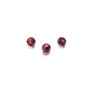 Grenat rouge pierre de perles rondes 3 MM GAVBARI, pierre semi-précieuse 