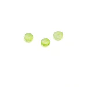 Pierre ronde, dos plat, 3 mm light green Jade, GAVBARI