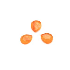 Tomber, dos plat, 5x6 mm Jade orange, GAVBARI