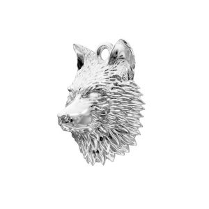Loup pendentif argent 925, ODL-00942 13,5x18,8 mm