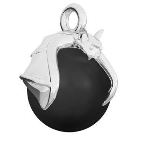 Chauve souris pendentif base de perles argent, ODL-00457 (5818 MM 8)