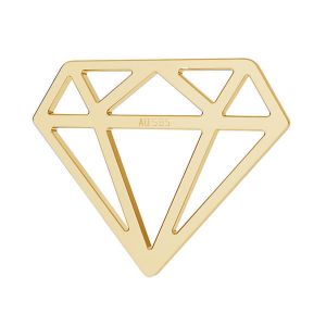 Diamant pendentif*or 585*LKZ14K-50116 - 0,30 12,8x15,5 mm
