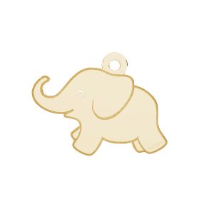 Eléphant pendentif*or 585*LKZ14K-50137 - 0,30 14,5x20 mm