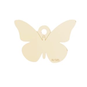Papillon pendentif*or 585*LKZ14K-50113- 0,30 9,3x13,9 mm