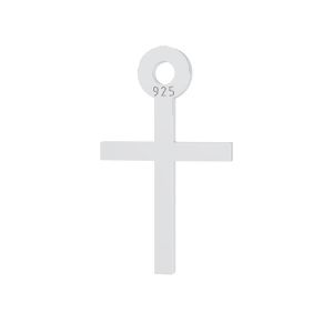 Croix pendentif argent 925, LKM-3094 - 0,80 7x12 mm