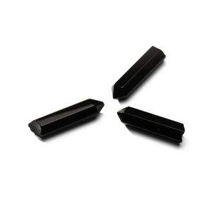 Stalactite pendentif onyx noir 30 mm, pierre semi-précieuse 