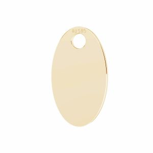 Ovale or pendentif 14K or EBO 1 LKZ-50175 - 0,30 6,9x11,9 mm