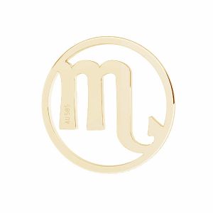 Scorpion pendentif zodiaque, 14K or, LKZ14K-50187 - 0,30 12x12 mm