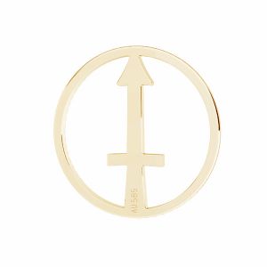 Sagittaire pendentif zodiaque, 14K or, LKZ14K-50188 - 0,30 12x12 mm