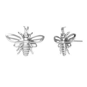 Abeille boucles d'oreilles, KLS ODL-00628 14,5x21,5 mm