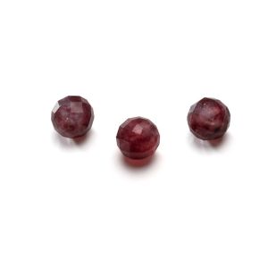 Grenat rouge pierre de perles rondes 6 mm GAVBARI, pierre semi-précieuse 