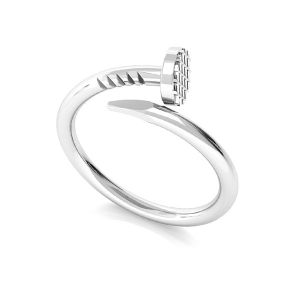 Anneau d'ongle argent 925, U-RING ODL-00591 0,9x22 mm