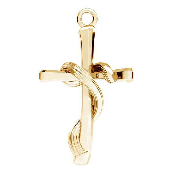 Crucifix pendentif, argent 925, ODL-01040 16,3x27,8 mm