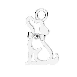 Chat pendentif - ODL-01038 ver.2 9,2x15,5 mm