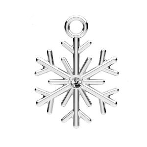 Flocon de neige pendentif argent 925, ODL-01124 13,5x18 mm ver.2