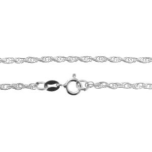 Bracelet maille d'ancrage*argent 925*A3 35 18 cm
