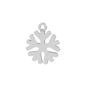 Flocon de neige pendentif argent, LKM-3237 - 0,50 10x12,5 mm