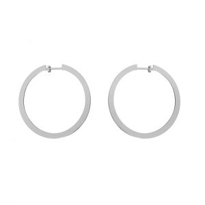 Cercle des boucles d'oreilles, argent 925, KLS LKM-3243 - 0,80 39x40 mm