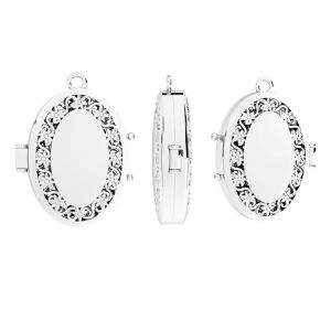 Pendentif ovale, argent 925, OWS-00233 18,8x24,4 mm