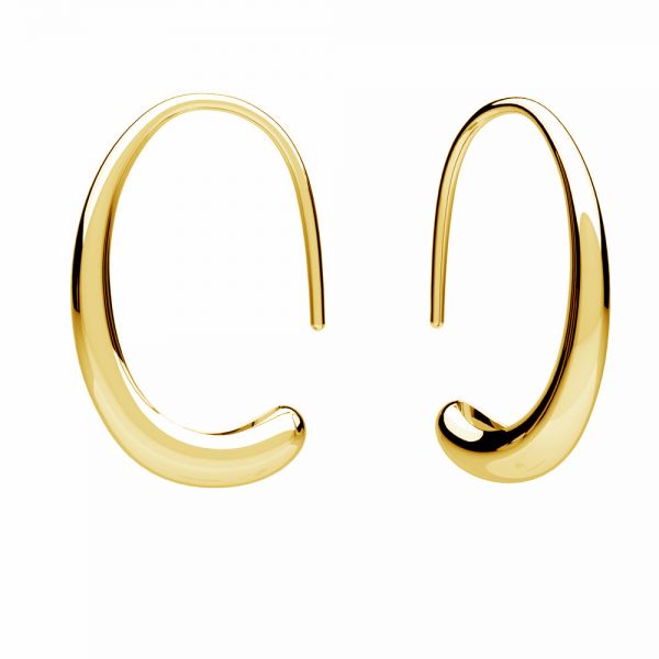 Boucles d'oreilles, argent 925, KLS ODL-01222 5,4x19 mm