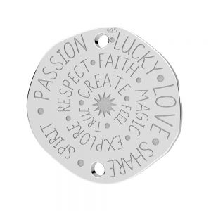 Talisman pendentif*argent 925*LKM-3281 - 0,50 18x18 mm