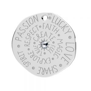 Talisman pendentif*argent 925*LKM-3279 - 0,50 18x18 mm ver.2