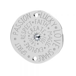 Talisman pendentif*argent 925*LKM-3280 - 0,50 18x18 mm ver.2
