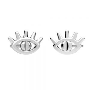 l'oeil du Proph&egrave;te boucle d'oreille, argent 925, KLS ODL-01217 6,9x10,3 mm