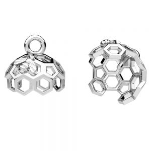 Rayon de miel pendentif - serti de perle*argent 925*OWS-00399 15x15 mm