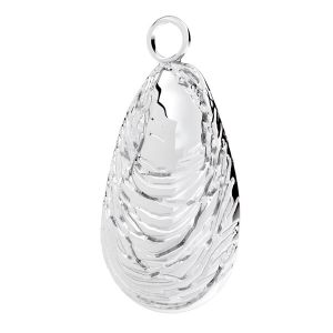 Coquille pendentif*argent 925*ODL-00769 17x31,5 mm