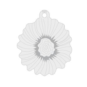 Pendentif*argent 925*LKM-3292 - 0,80 15x18 mm