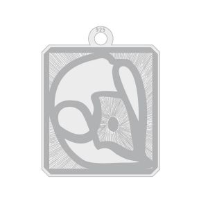 Pendentif*argent 925*LKM-3233 - 0,80 15,3x19,4 mm