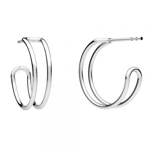 Boucles d'oreilles, argent 925, KLS OWS-00492 4,5x19 mm