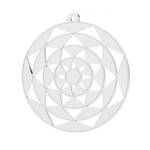 Mandala pendentif argent 925, LKM-3306 - 0,50 26x28 mm