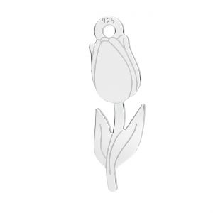 Pendentif fleur*argent 925*LKM-3301 - 0,50 5,4x16,8 mm