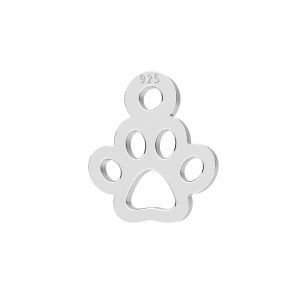 Patte de chien mini pendentif, argent 925, LKM-3271 - 0,50 6,8x7,8 mm