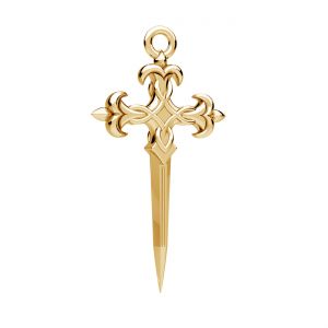 Crucifix poignard pendentif*or 585*ODLZ-00603 14,2x25 mm