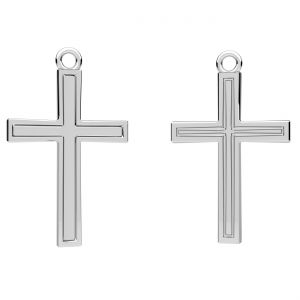 Croix pendentif, socle en résine*argent 925*CON-1 ODL-01359 16,1x26,4 mm