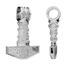 Le marteau de Thor - Mjolnir pendentif*argent 925*OWS-00607 20,9x31 mm