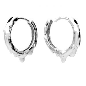 Boucles d'oreilles créoles, argent 925, KL OWS-00571 3,4x22,5 mm