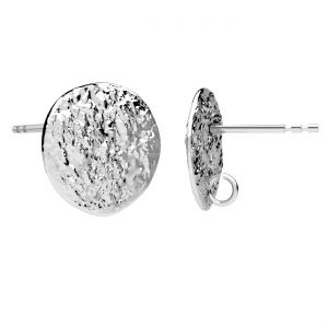 Boucles d'oreilles rondes, argent 925, KLS ODL-01492 12,4x12,7 mm