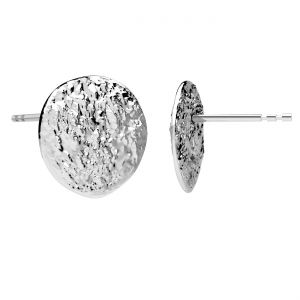 Boucles d'oreilles rondes, argent 925, KLS ODL-01493 12,4x12,7 mm