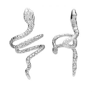 Boucle d'oreille serpent, argent 925, KLN OWS-00612 14x27 mm