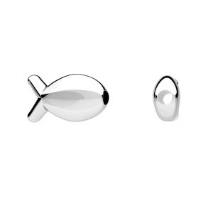 Pendentif poisson perles*argent 925*BDS ODL-01523 5,8x10,1 mm