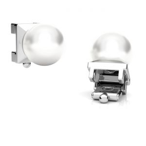 Pendentif remplaçable - perle blanche*argent AG 925*OWS-00583 5,2x5,2 mm ver.2