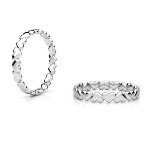 Bague mains coeur, argent 925, RING OWS-00654 3x21,5 mm R-19