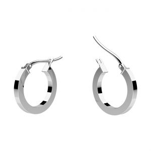 Boucle d'oreille cercle 1,6 cm avec fermoir*argent AG 925*KL-KB OR 2x12 mm
